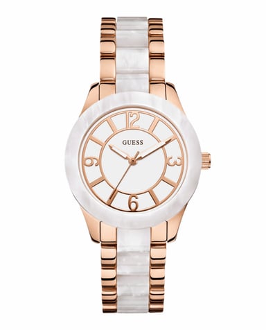 Guess Damenuhr Quartz Braun