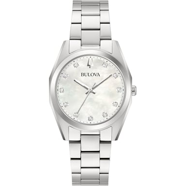 Bulova Surveyor Damen Silberne Uhr 96P228