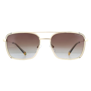 Polaroid Sonnenbrille PLD 6115/S 84E LA Gold Beige Braun Gradient Polarisiert