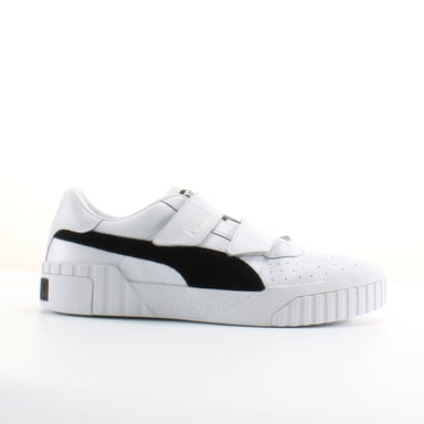 Puma Cali v x Selena Gomez weißes Lederband -Up Womens Trainer 370757 01