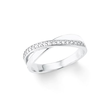 Amor Bague pour dames, argent sterling 925, zircons cubiques