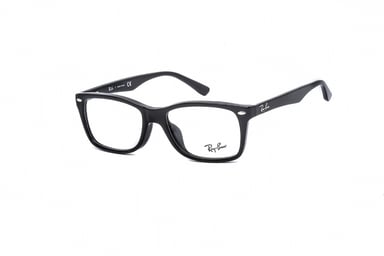 Ray-Ban Rectangular Plastic Unisex Eyeglasses Black / Clear Lens