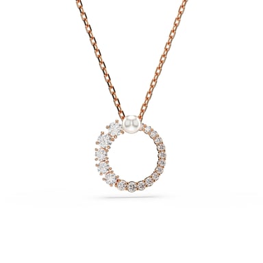 Swarovski 'Matrix' Damen-Halskette aus vergoldetem Metall - Rosé 5692265