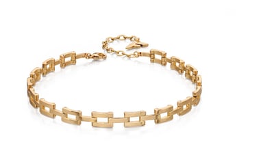 Fiorelli Fashion Gold Plated Link Chain Choker Necklace 28cm + 6cm