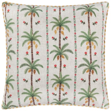 Wylder Tropics Okara-Palmen bedrucktes Polyester-Kissen