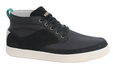 Puma Tee CS Mid Top Black Schnürene Lederschuhe Trainer 354442 01 x42a