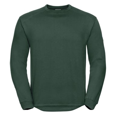 Russell Herren Rundhalsausschnitt Set In Sweatshirt Top (Flasche Grün)