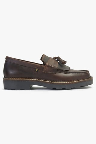 Brauner 'Morfield' Loafer aus Leder
