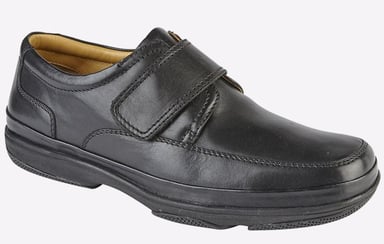 Roamers Dexter Leather Shoes Mens Wide Fit