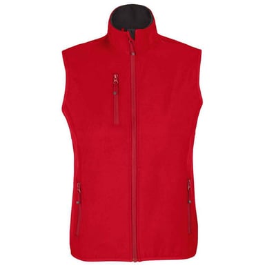 SOLS Womens/Ladies Falcon Softshell Recycled Body Warmer (Pepper Red)