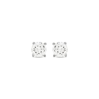 Luxenter Ohrringe, 925er Sterlingsilber und glänzende Zirkonia mit rhodinierter Oberfläche