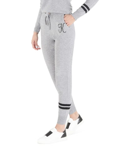 Pantalon De Survãªtement En Cachemire Crown Of Edinburgh Morningside Gris K