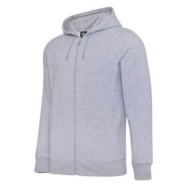 Umbro Herren Club Leisure Hoodie mit durchgehendem Reißverschluss (Grau meliert/Weiß)