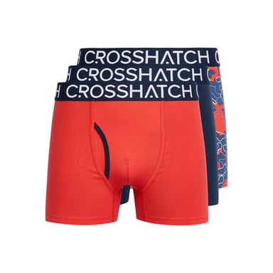 Crosshatch - "Lynol" Boxershorts für Herren (3er-Pack) (Rot)