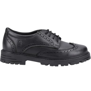 Hush Puppies - Mädchen Schul-Uniform-Schuhe "Maxine", Leder (Schwarz)