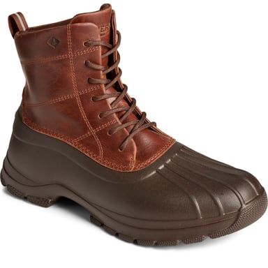 Sperry Duck Float Leder Braun Wellington Stiefel