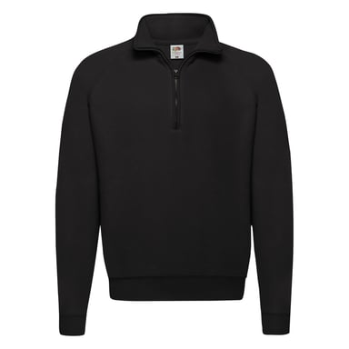 Fruit of the Loom - "Classic 80/20" Sweatshirt Reißverschluss für Herren (Schwarz)