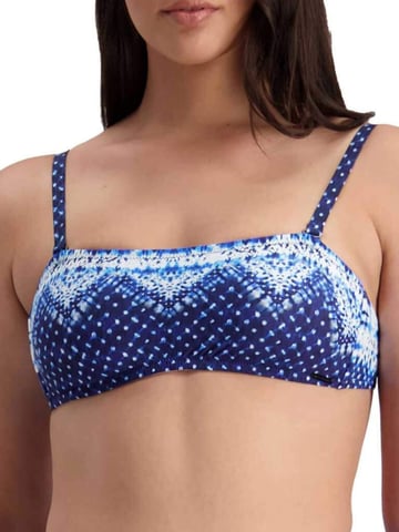 Pop Indigo Tie Back  Bandeau Tie Dye