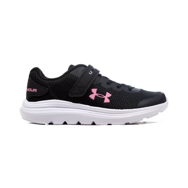 Under Armour Surge 2 Junior Running Trainer Black/Pink