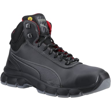 Puma Safety Condor Mid S3 Nubuck Schwarz Sicherheitsstiefel