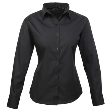 Premier - Bluse für Damen Langärmlig (Schwarz)