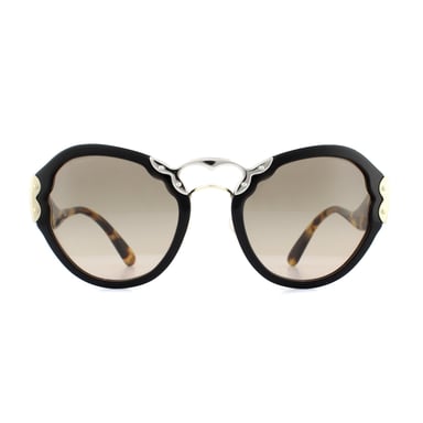 Prada Sonnenbrille 09TS 1AB3D0 Schwarz Braun Gradient Grau