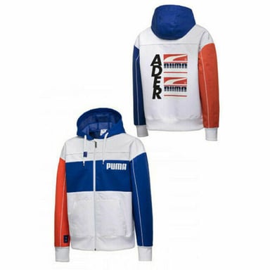 Puma x Ader Error Herren-Windbreakerjacke in Weiß und Blau