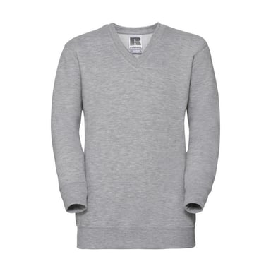 Russell Collection - Sweatshirt V-Ausschnitt für Kinder (Helle Oxfordfarbe)