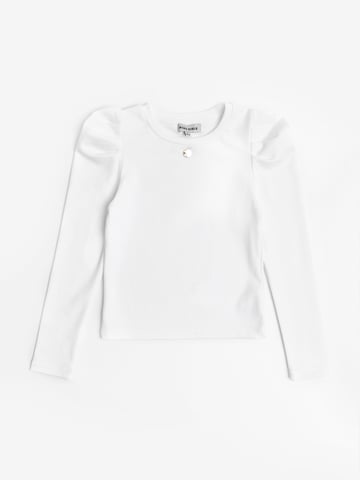 BCBG Girls Puff Long Sleeve Top in Ivory