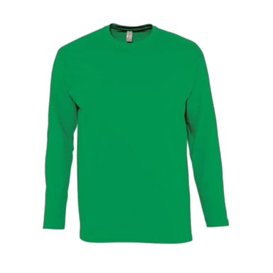 SOLS Herren Monarch Langarm T-Shirt (Kelly Grün)