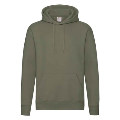 Fruit of the Loom - "Premium" Kapuzenpullover für Herren (Klassisch Olivgrün)