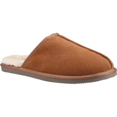 Hush Puppies Herren Coady Wildleder Hausschuhe (Tan)
