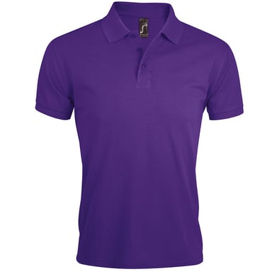 SOLs Mens Prime Pique Plain Kurzarm-Poloshirt (dunkelviolett)
