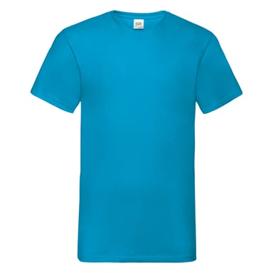 Fruit Of The Loom Valueweight T-shirt für Männer mit V-Ausschnitt, kurzärmlig (Azurblau)
