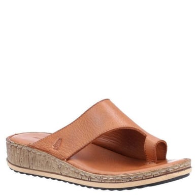 Hush Puppies - Damen Sandalen "Elissa", Wildleder (Braun/Cremefarbe)