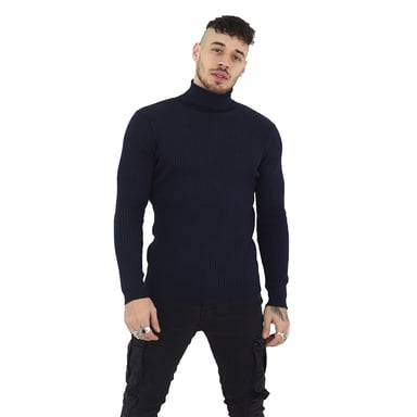 BRAVE SOUL Mens High Neck Casual Jumper
