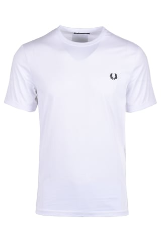 Fred Perry Ringer T-Shirt für Herren in Weiß