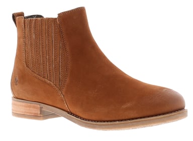 Hush Puppies Edith Damen Leder Stiefelette Tan