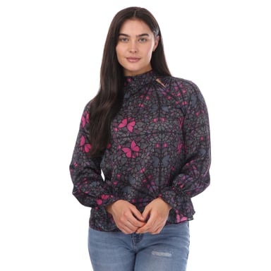 Women's Ted Baker Heiydii High Neck Blouse in Black