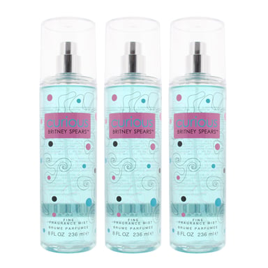 Britney Spears Curious Fine Fragrance Mist 236ml Spray For Her x 3
