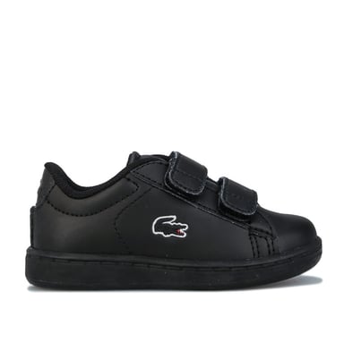 Baskets Carnaby Evo Lacoste Pour Garçon en Noir