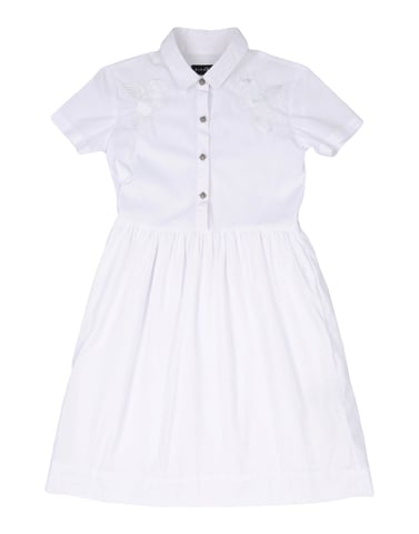 John Richmond White Girls' Cotton Dress