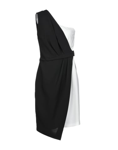 Kaos Monochrome One Shoulder Dress