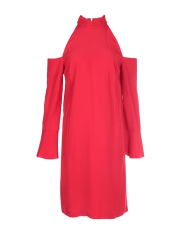 Pinko Red Cold Shoulder Dress
