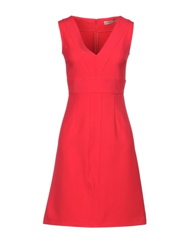 Annarita N Fuchsia V Neck Dress