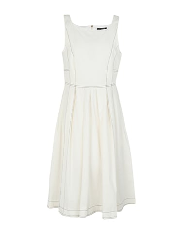 Tara Jarmon White Cotton Dress