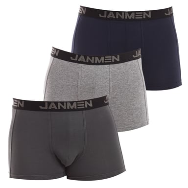 Pack-3 Boxershorts aus atmungsaktivem Stoff mit anatomischer Vorderseite 1090443 Herren