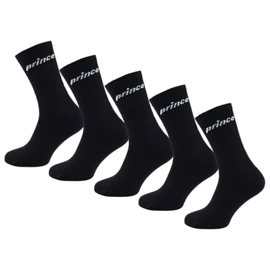 Prince Tennis 5er-Pack schwarze Herrensocken