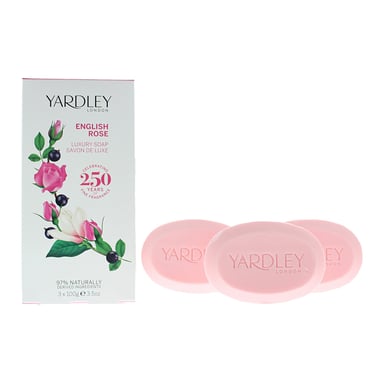Yardley English Rose Luxury Soap 100g x 3