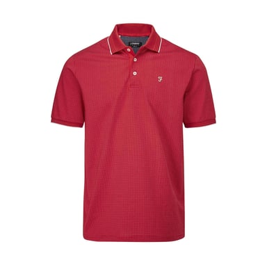 Farah - "Ferris" Poloshirt für Herren (Kirschrot/Weiß)